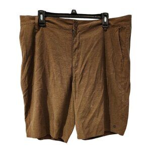 FreeWorld | Brown Skater Shorts | Size 36 Men's Shorts Mesh Pockets Drawstring